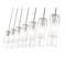 Z-Lite Alton Linear Chandelier, 7-Light, 4.75 In.W x 54 In.L x 14.25 In.H, Brushed Nickel/Clear+Frosted 824P-7L-BN - alternate 6